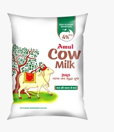 Amul Cow Milk-500ML Pouch