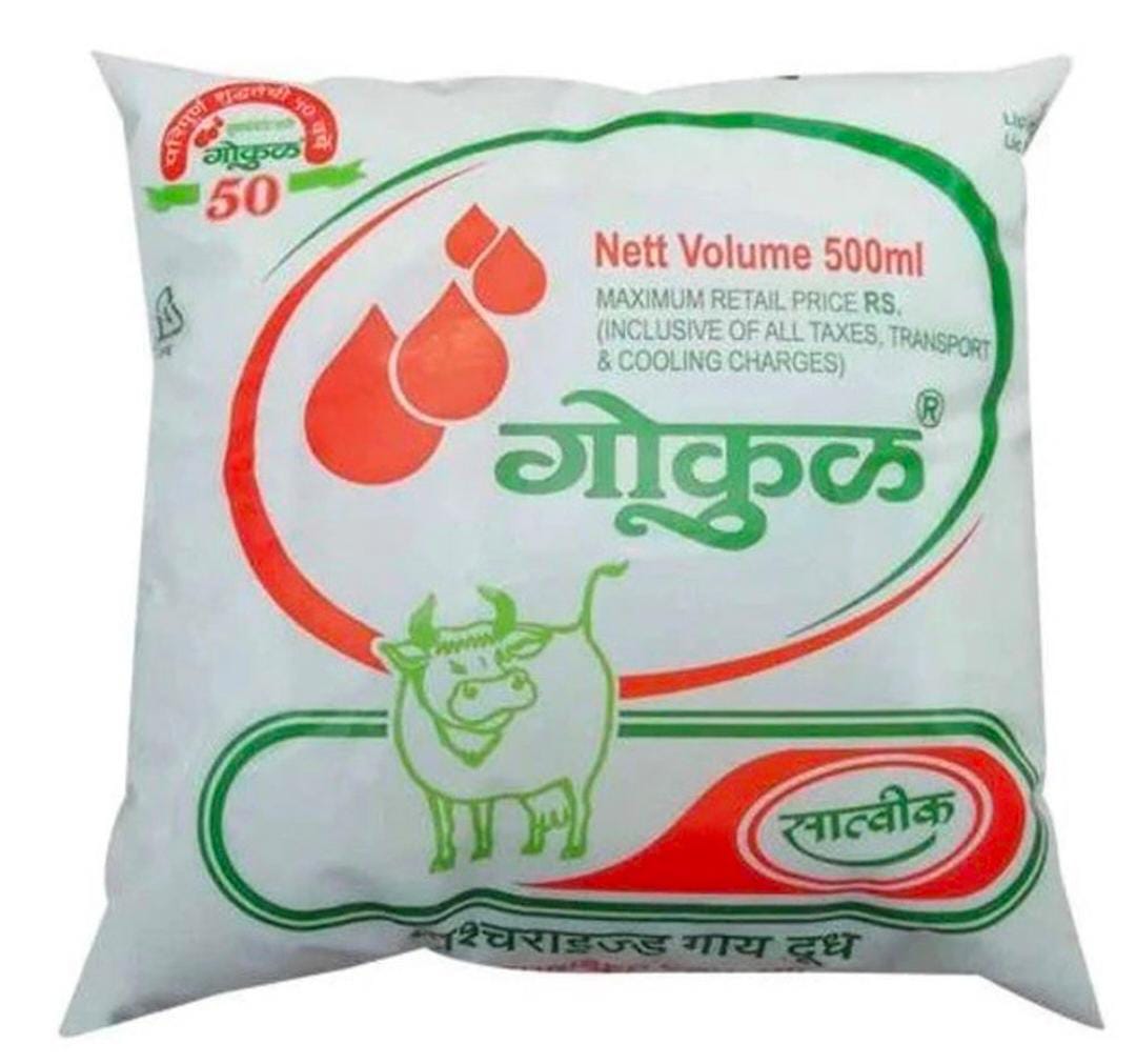 Gokul Cow Milk-500ML Pouch